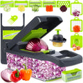 Hong Mei HM2410 Mandoline Stainless Steel Hand Press Vegetable Food Slicer Chopper Kitchen Dicer Rechargeable 1 Piece MegaBDM