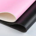 Colorful Squared Gym Pads Carbon Fiber Grain PU Artificial Leather Suede Flocking Back Gymnastics Palm Protector for Bags Sofas