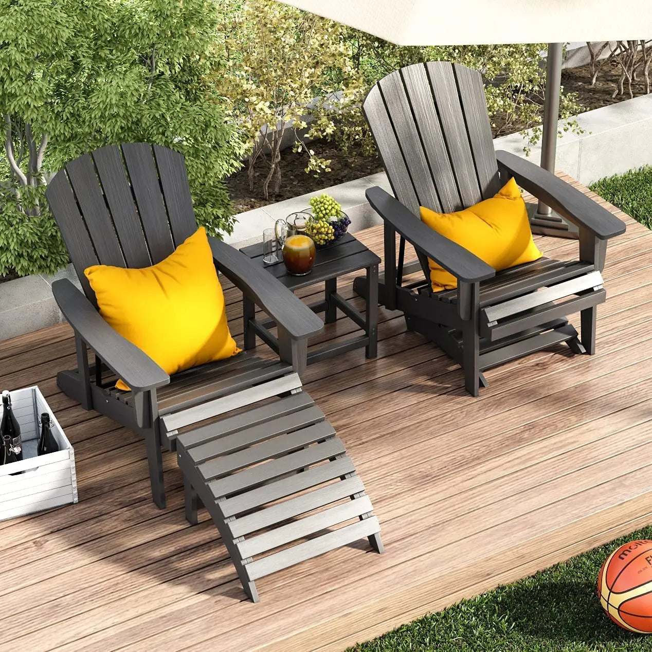 Many Types Plastic Adirondack Chairs HDPE Material Replacing Wood and PS