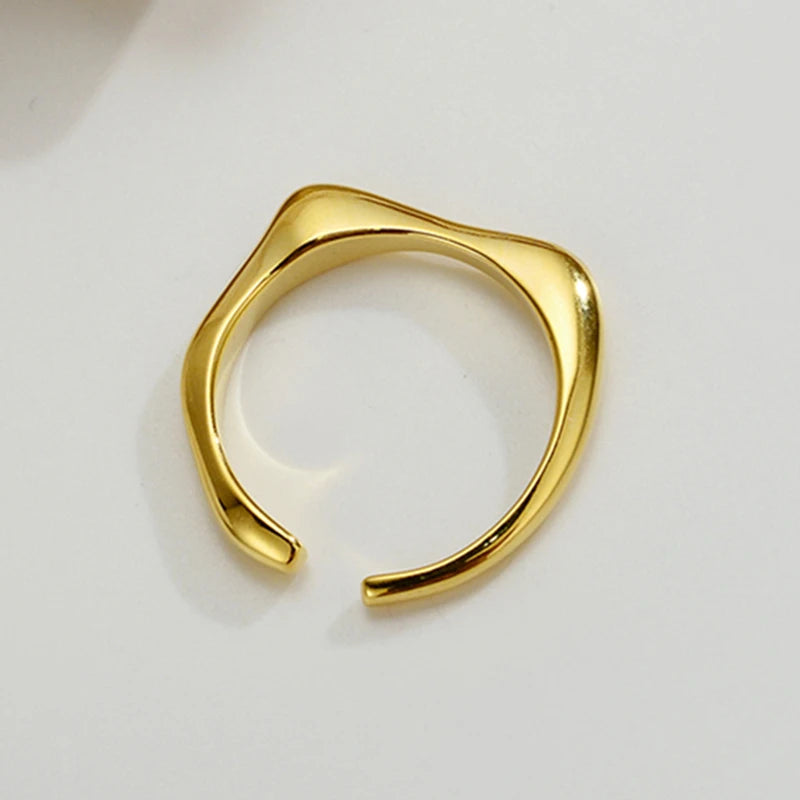 ICEBELA Light Luxury Fashion Minimalist Ring Jewelry Simple Thin Finger Unique Stacking 925 Sterling Silver Rings for Women