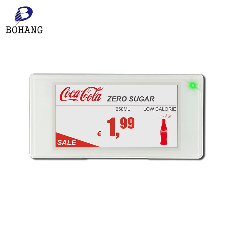 Bohang  Hot Sell Electronic Shelf Label Bluetooth System E-shelf Label E-price Tag Wireless Digital Tags