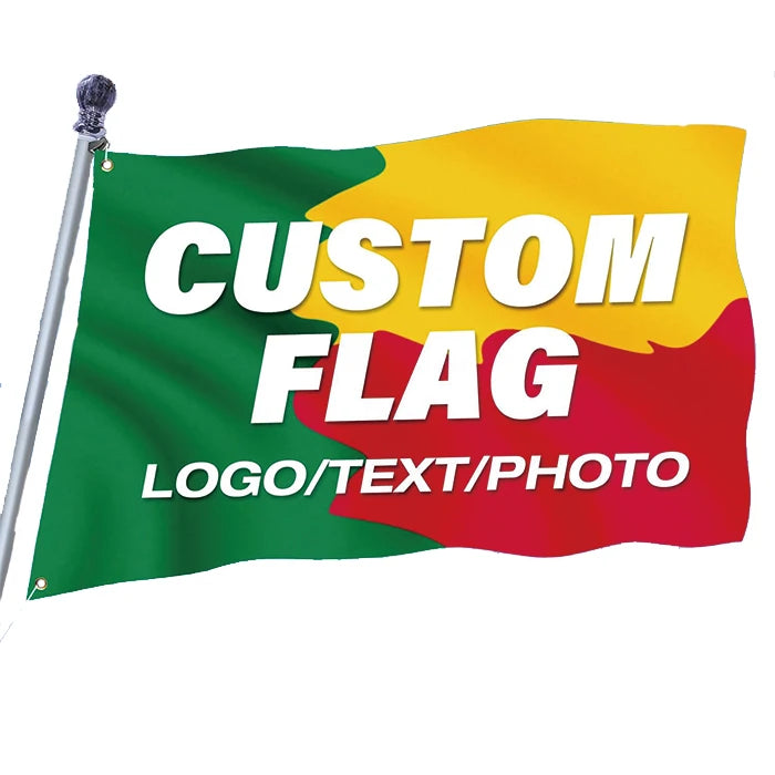 Dropshipping Custom Flags and Banners  With Ant Logo Custom Size and Shape Any Size Double Sided Advertising Big Flag and Banner