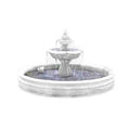 Outdoor Garden Courtyard Home Decor Elegant Fiberglass Fountain Animal Sculpture Resin Mold