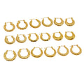 Vintage Ladies Jewelry 18k Gold Stainless Steel Hollow Twisted Striped Engagement Big Large Hoop Earrings