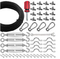 Hardware Accessories Cable Hooks Stainless Steel Cord Hanging Kit Garden Wire Picture Wire&Cable Railing Kits MegaBDM