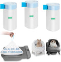 Wholesale Eco-friendly With Handle Drawstring Automatic Cat Litter Box Pet Roll Waste Poop Disposal Bags Trash Bag