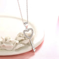 Personalized Fashion Gift 925 Sterling Silver Zircon Rhodium & Gold Plated Charm Fancy Love Pendant Keychain
