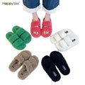 Hot Sale Fashion Fairy Style Fuzzy Fluffy Warm Polar Fleece Slippers for Women New Styles for Winter Autumn Home Hotel