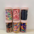 Wholesale 100pcs/Box 3cm Seamless Hair Rope High Elasticity Girls Hairband Ponytail Hair Ties Kids Hair Accessories