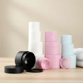 Free Sample Double Wall Nail Stickers Container 5g 15g 20g Cosmetic Plastic Cream Jar Empty Plastic Jars with Lids