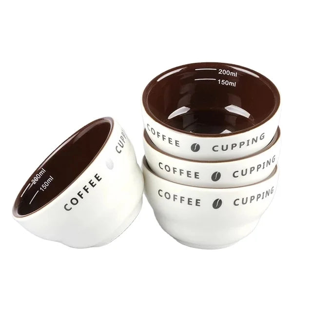 200ml Ceramic Measuring Cup Coffee Cupping Cup Ceramic Measuring Bowl