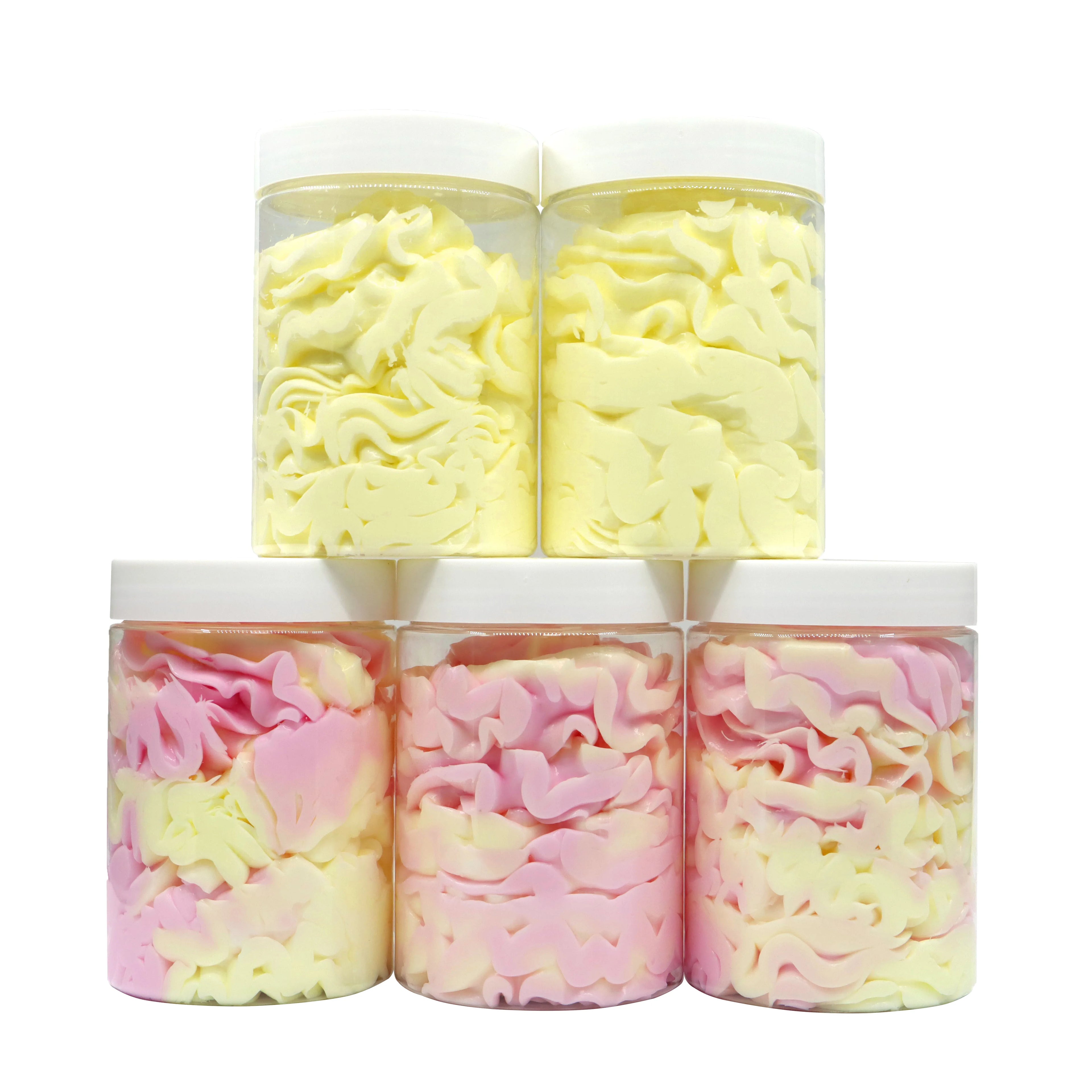 OEM Private Label Plant Extract Gentle Bath Moisturizing Exfoliating Natural Unrefined Shea Whipped Body Butter