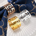 Gold Metal Napkin Rings Wedding Napkin Holders Ring Buckle Table Setting Holiday Dinner Party Napkin Holders Serviette Ring