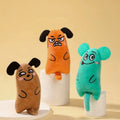 Wholesale Pet Cat Supplies Catnip Kitten Cat Toys Cute Expression With Tail Thumb Plush Toy Cartoon Toys for Dogs Cats