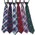 Men's Lazy Slim Necktie Skinny Stripped Tie Simplicity Elastic Band 6.5cm Width 39cm Length Party Formal Polyester Men Kids Ties