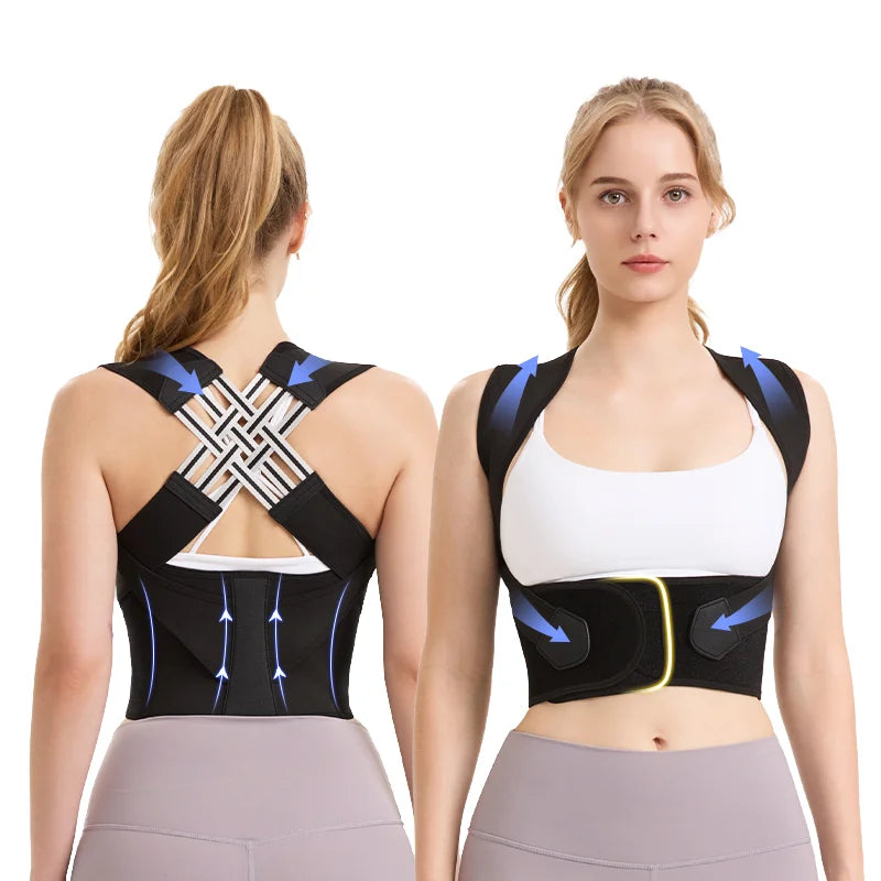 Best Sale  Hot Sale Adjustable Neoprene Humpback Sitting Body Wellness Unisex Back Posture Corrector 10 Pieces Universal
