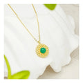 Original New Women's S925 Sterling Silver White Shell Black Agate Emerald Clavicle Chain Choker Fast Delivery Trendy Jewelry