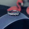 Wholesale New Design 925 Sterling Silver Wedding Moissanite Ring Fashionable No Fade Promise for Girlfriend