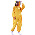 2026 Bees Natural Cotton Beekeeper Suit with Round Veil  Yellow Orange White Large Women's Bee Proof Clothes