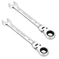 9mm Metric Industrial Grade Ratcheting Combination Wrench OEM CRV Steel 72 Teeth Flexible Ratchet Wrench 40Nm Max Torque