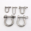 304 Stainless Steel D-Shackle Chain Connector Marine Lifting Bow-Shaped Horseshoe Buckle Hardware American Style Versatile Use