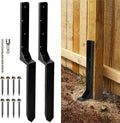 Fence Post Repair Kit Metal Stakes Ground Spike Fence Mender for Wooden Fence Post Repairing