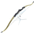 Chinese Recurve Bow With Black Bow and Wood - Coloured Bow for Sale