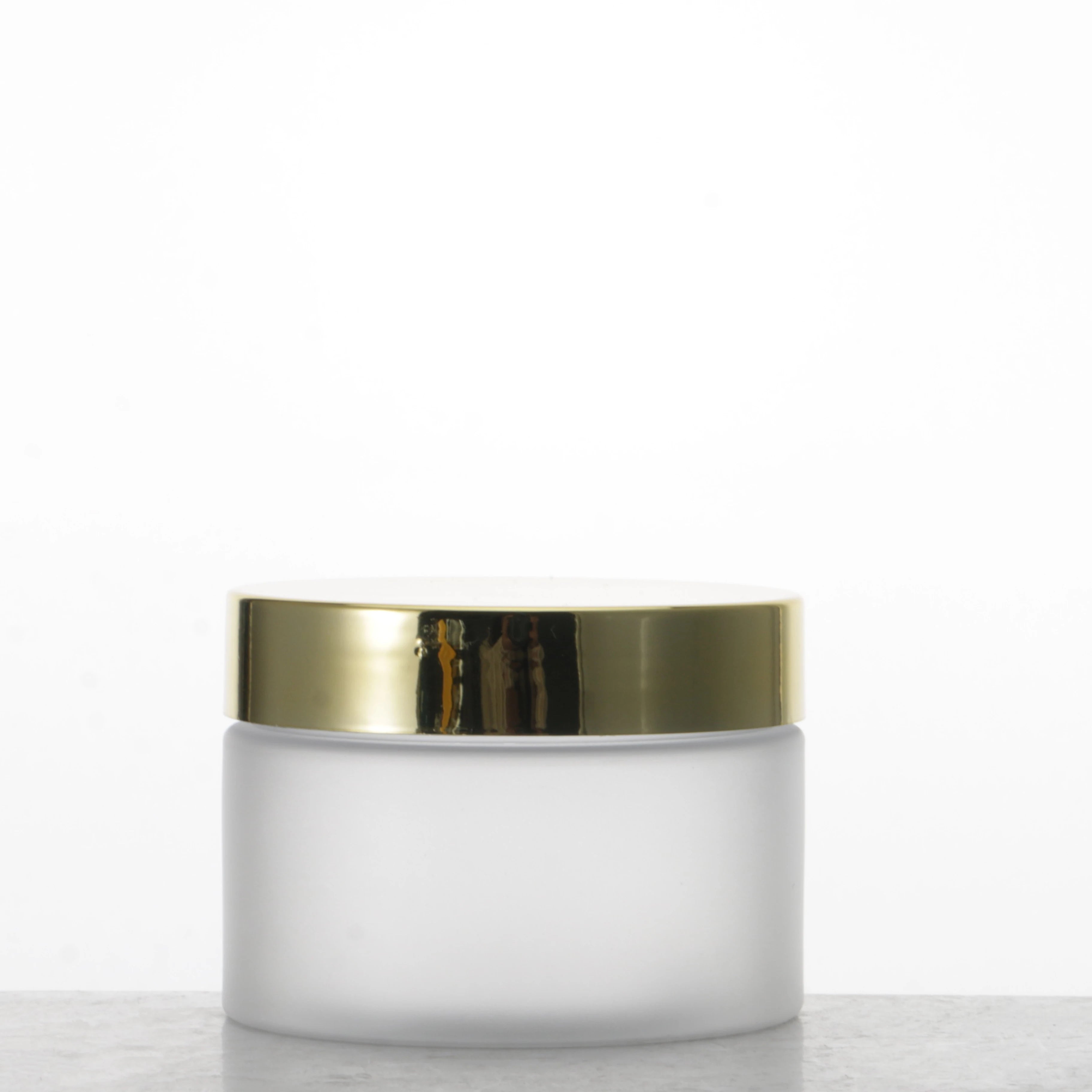 Eco-friendly 60ml 120ml 250ml Plastic Jars with Lid 8oz Amber Frost Cosmetic Body Butter Face Cream Powder Pot Makeup Container