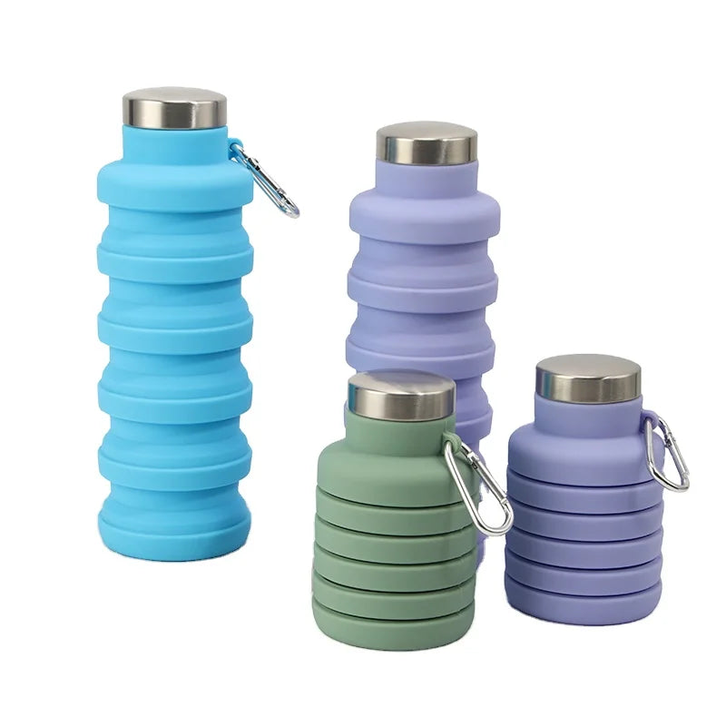 Best-Selling Portable Foldable Sports Bottle Silicone Foldable Water Bottle