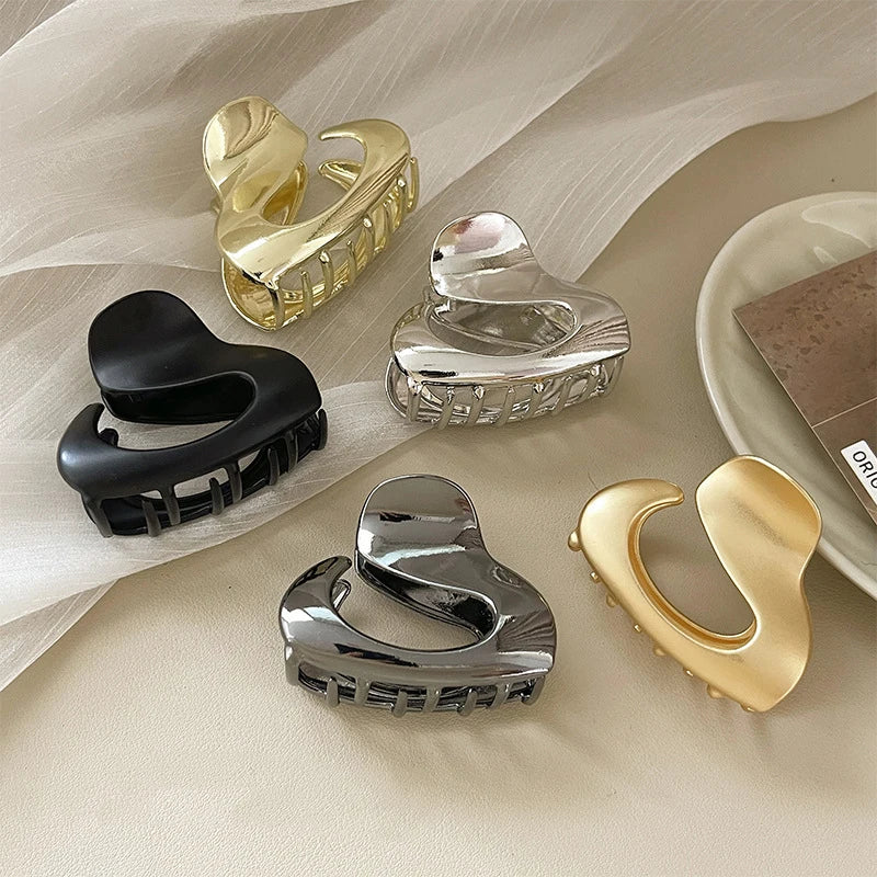 Metal Hair Claw Clips Small Size Hair Catch Barrette Jaw Clamp Clips for Thin Hair