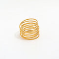 18k Gold Plated Stainless Steel  Rings for Women High End Costume Fashion Jewelry