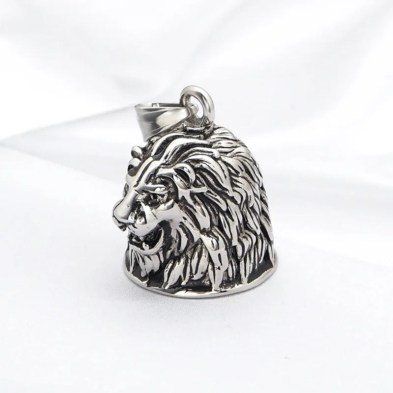 Animal Lion Ride Safely Custom Motorcycle Bells LION GUARDIAN BIKER BELL Motorcycle Guardian Bells