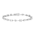 VOAINO Customized Fine Jewelry Bracelet Fancy Cut Multi Lab Grown Diamond Pt950 10k 7 Inches Tennis Bracelet Bangle for Gifts