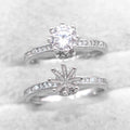 Sterling Silver 5mm/6.5mm 0.5/1 CT Semi Mount Ring Frame Blank Moissanite Claws Setting Base Without Center Stone Inlay for DIY