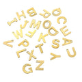 Factory Direct Wholesale Gold Classic Stainless Steel Alphabet Letter Charms Necklace Bracelet Jewelry Accessories DIY Making