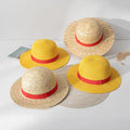 Anime Designer Cartoon Cosplay Caps Accessories Summer Sun Hat Sunshade Parent-Child Hats Luffy Straw Hat for Women Men