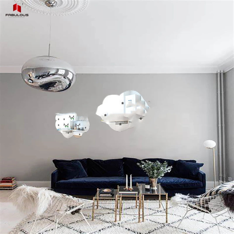 FABULOUS Wholesale Decorative Luxury Diy Mirror Wall Sticker Decoration Mirror Acrylic for Bathroom Living Room Home Furniture
