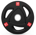 Wholesale Gym Fitness Equipment Barbell Plate With Three Holes Weight Plates Bumper Plate