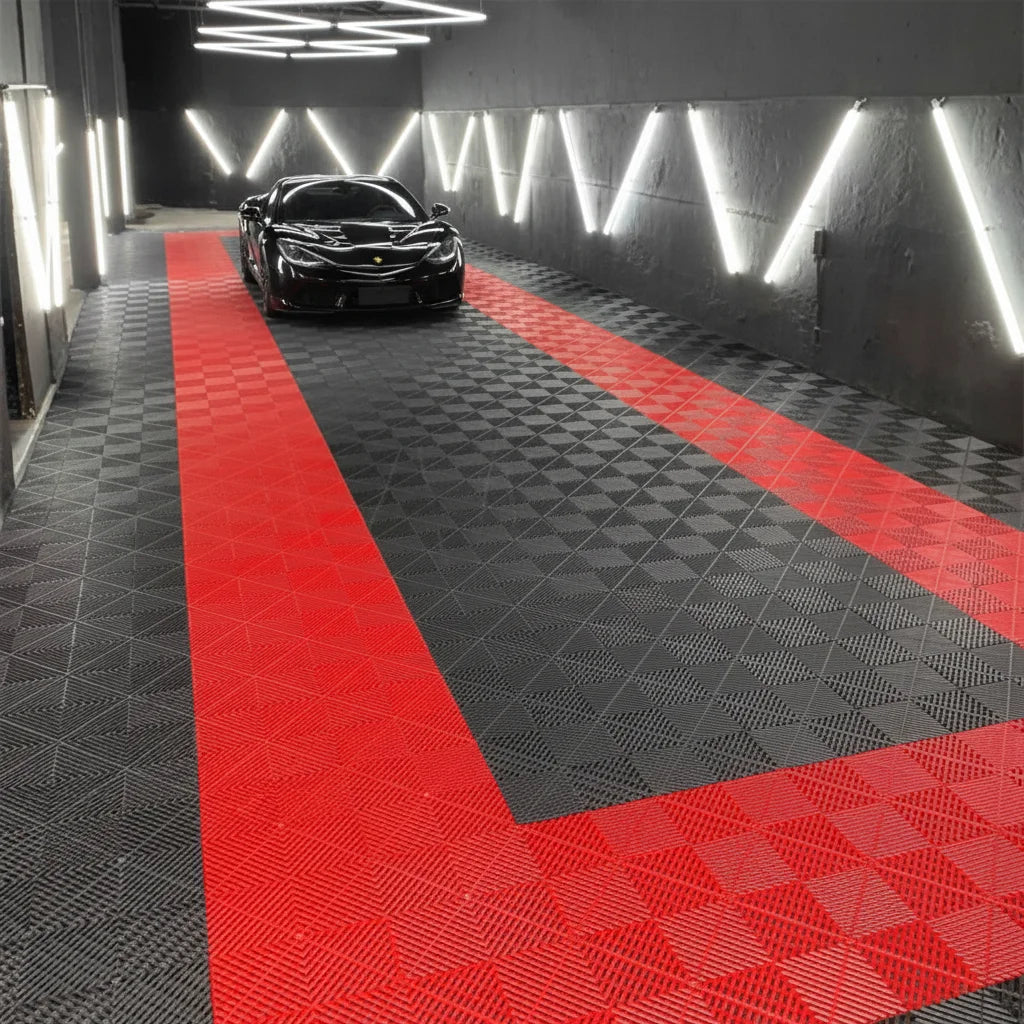 Waterproof Garage Floor Tile Heavy Duty Flooring Interlocking Mats for Garage Workshop Warehouse Direct China Factory