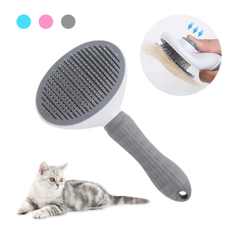 Hot Dog Hair Remover Pet Dog Comb Cat Brushes Pet Hair Brush Self Cleaning Pet Brushes