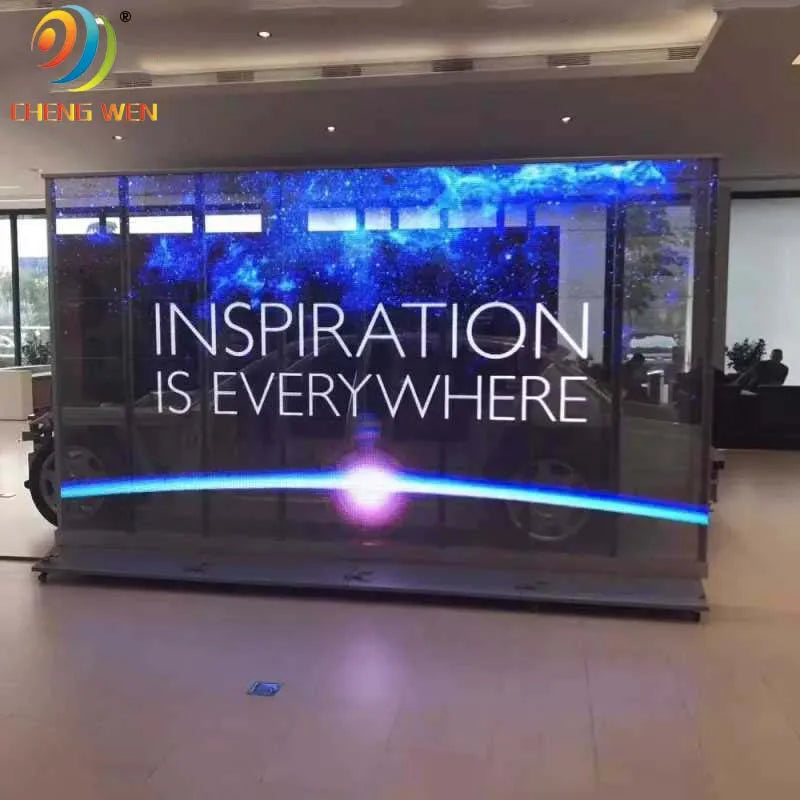High Brightness Transparent LED Screen Display Glass Window LED Transparente Video Wall