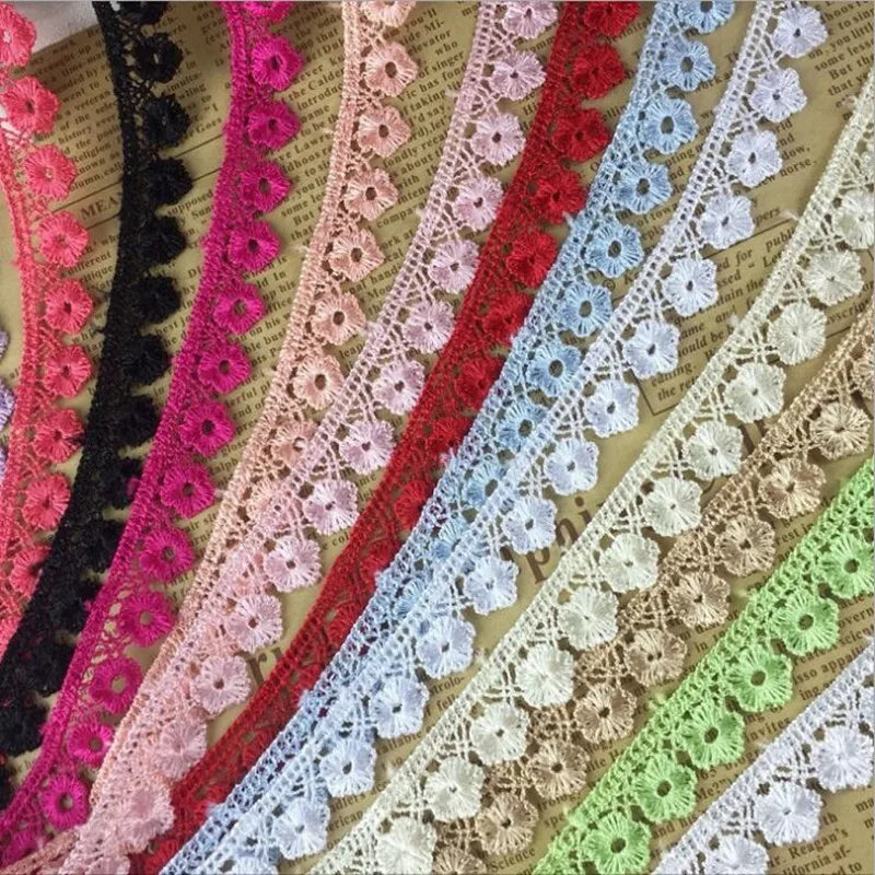 Factory Direct High Quality Eco-Friendly Flower Lace Trim Embroidery Guipure Lace Ribbon for Bags