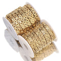 Stainless Steel 18K PVD Gold Plated Square O-shaped Thickness Chains for Diy Jewelry Making Necklace Bracelet Accessories