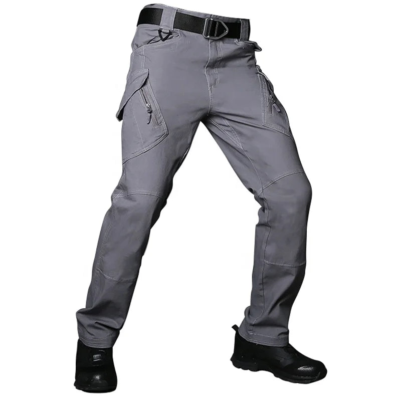 Custom Clothing OEM Outdoor IX9 Tactical Pants Loose Elastic Multiple Pockets Tactical Pants Men Camping and Hiking Men's Pants
