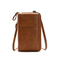Vintage Stylish Crossbody Shoulder Bag Pu Leather Credit Cards Cell Mobile Phone Bag