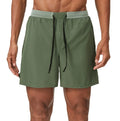Men's Fitness Running Shorts Spandex 90% Polyester Quick Dry Breathable Shorts Double Layer Outdoor Sports Fitness Tennis Shorts