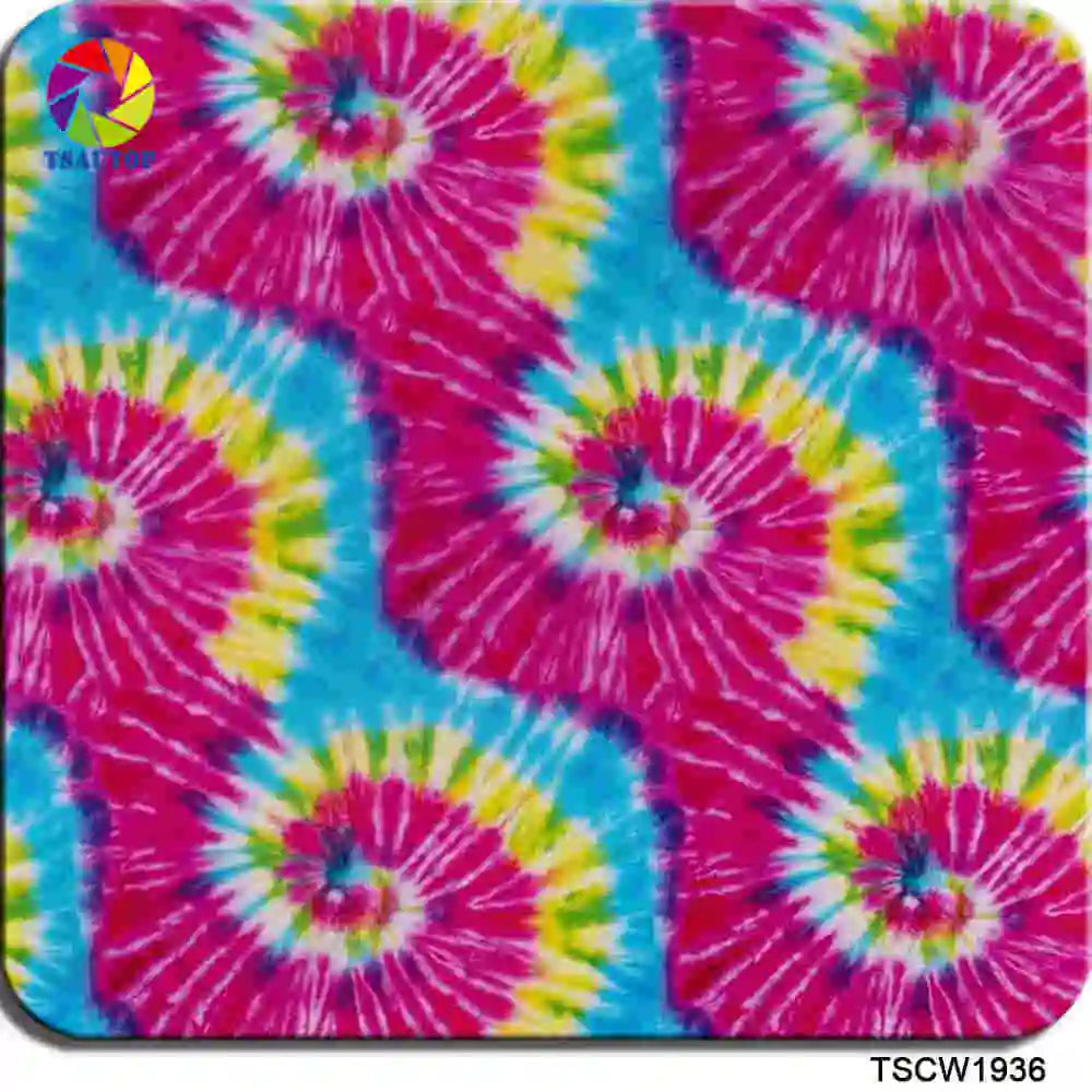 TSAUTOP  Tie Dye Film Liquid Dip Graphics Hydrographic Paint Dipping Process Hydro Dipping Patterns