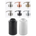 304 Stainless Steel Wall Mounted Round Soap Dispenser 400ml Glass Foam Lotion Pump Bottle Matt Black White Clear Liquid Soap