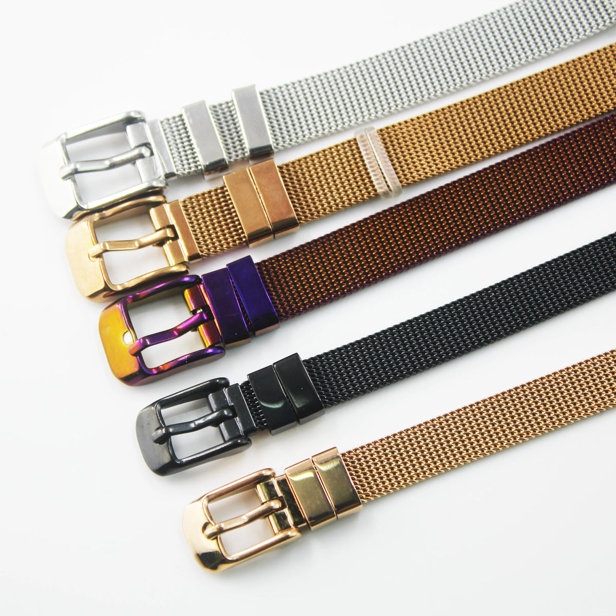 BMZ 2026 Titanium Steel Bracelet Adjustable 235mm*6/8/10mm Fashion Colors 316L Stainless Steel Watch Strap for Gifts Parties