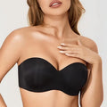Plus Size Strapless Bra Push up Women Underwear Seamless Sexy Lingerie Invisible Non Slip Brassiere D E F Cup